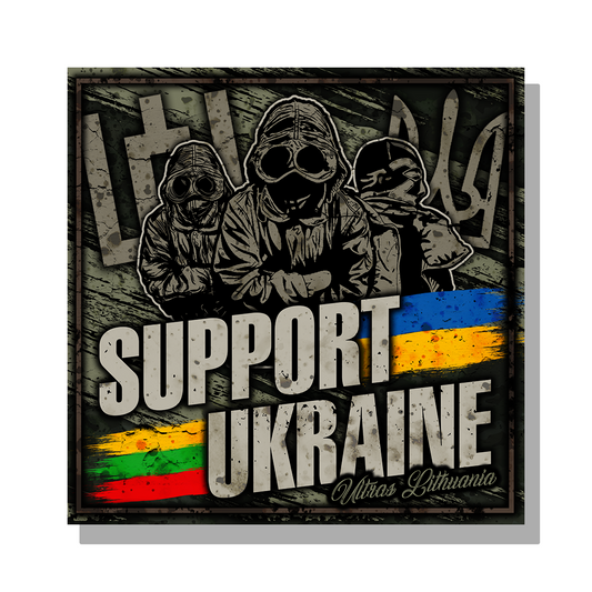 500 Lipdukų ,,Palaikymas Ukrainai"