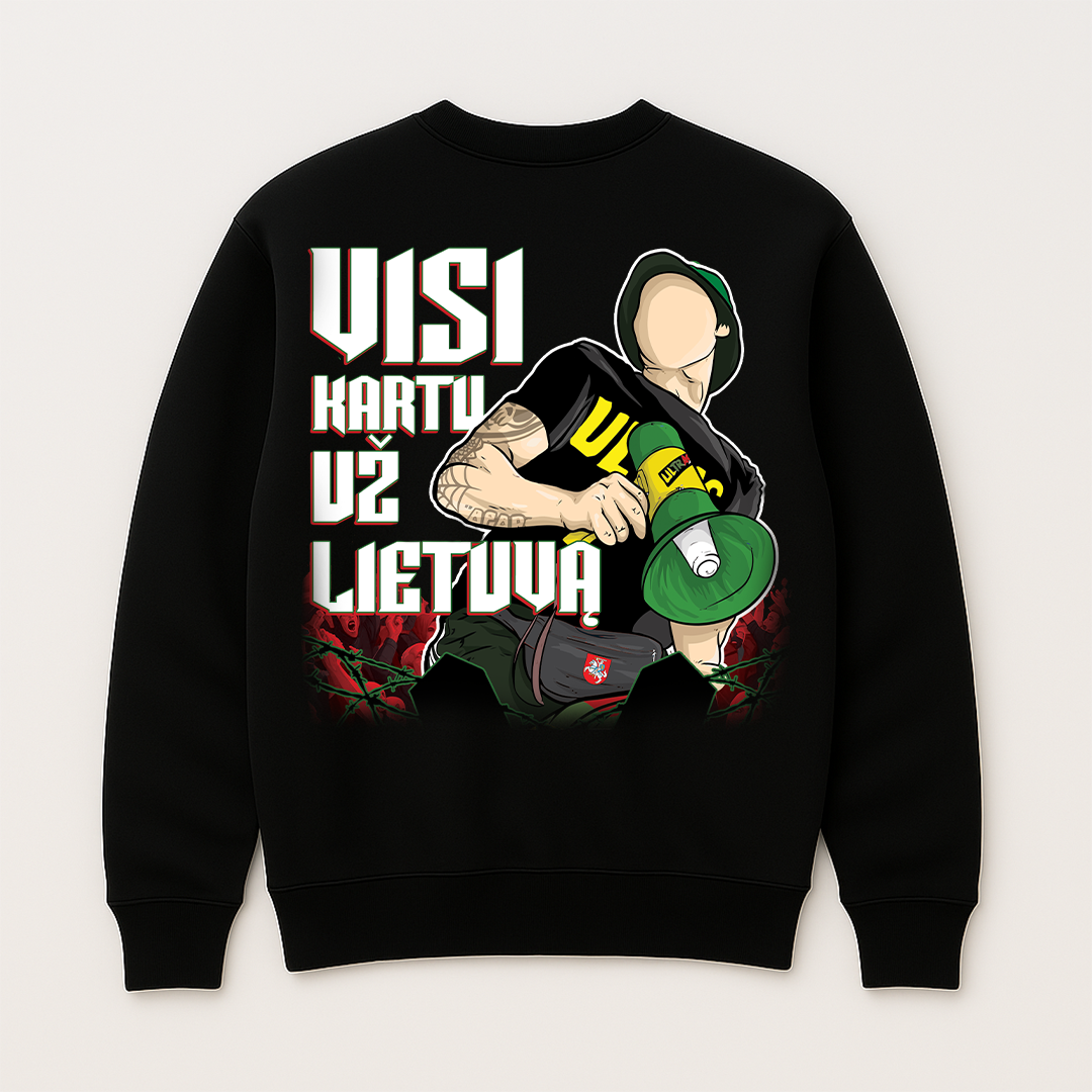 Džemperis be kapišono "Visi Kartu"